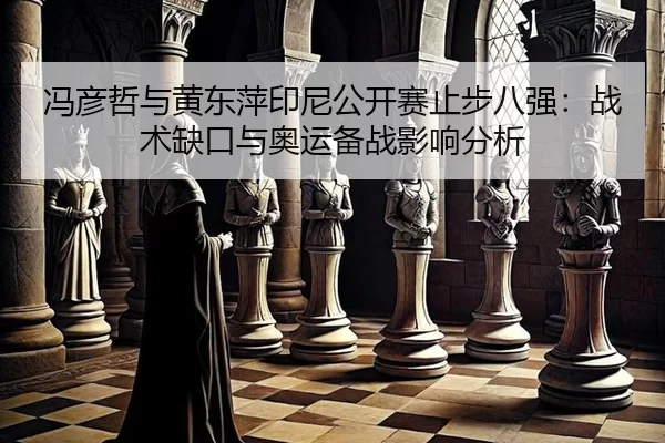 冯彦哲与黄东萍印尼公开赛止步八强：战术缺口与奥运备战影响分析